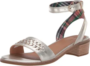 Sperry Women's Seaport City Sandal Ankle Strap Woven Leather Sandal