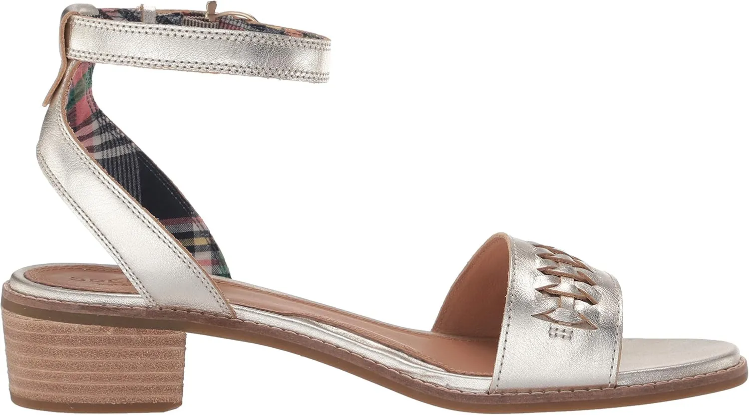 Sperry Women's Seaport City Sandal Ankle Strap Woven Leather Sandal