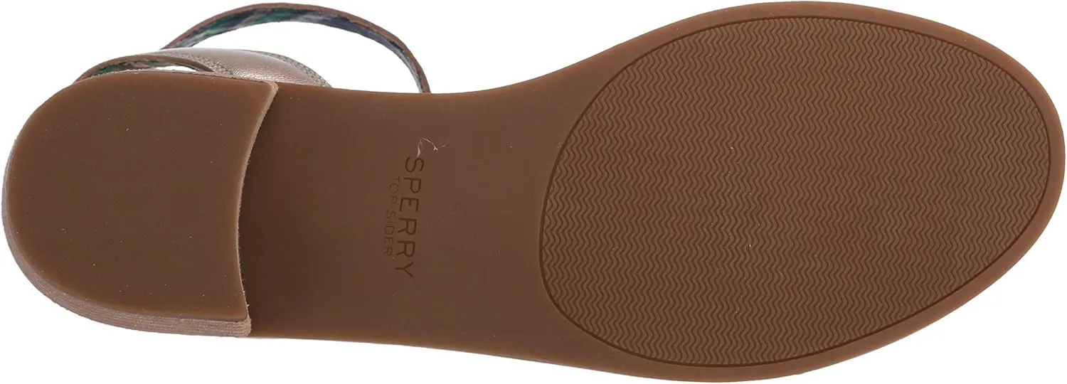 Sperry Women's Seaport City Sandal Ankle Strap Woven Leather Sandal