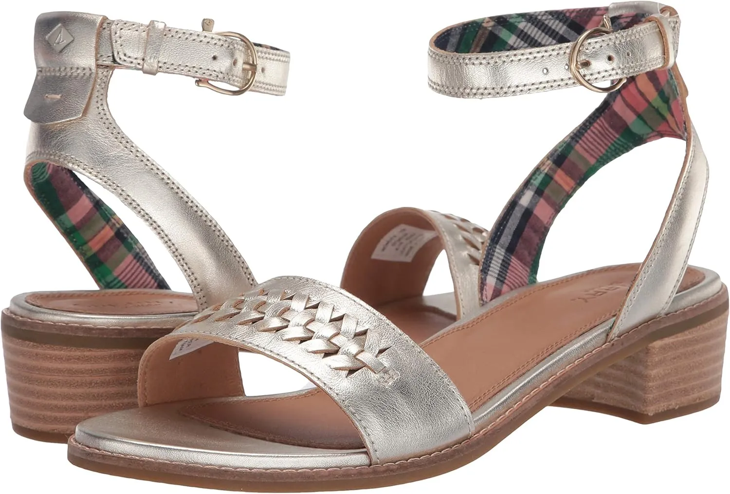 Sperry Women's Seaport City Sandal Ankle Strap Woven Leather Sandal