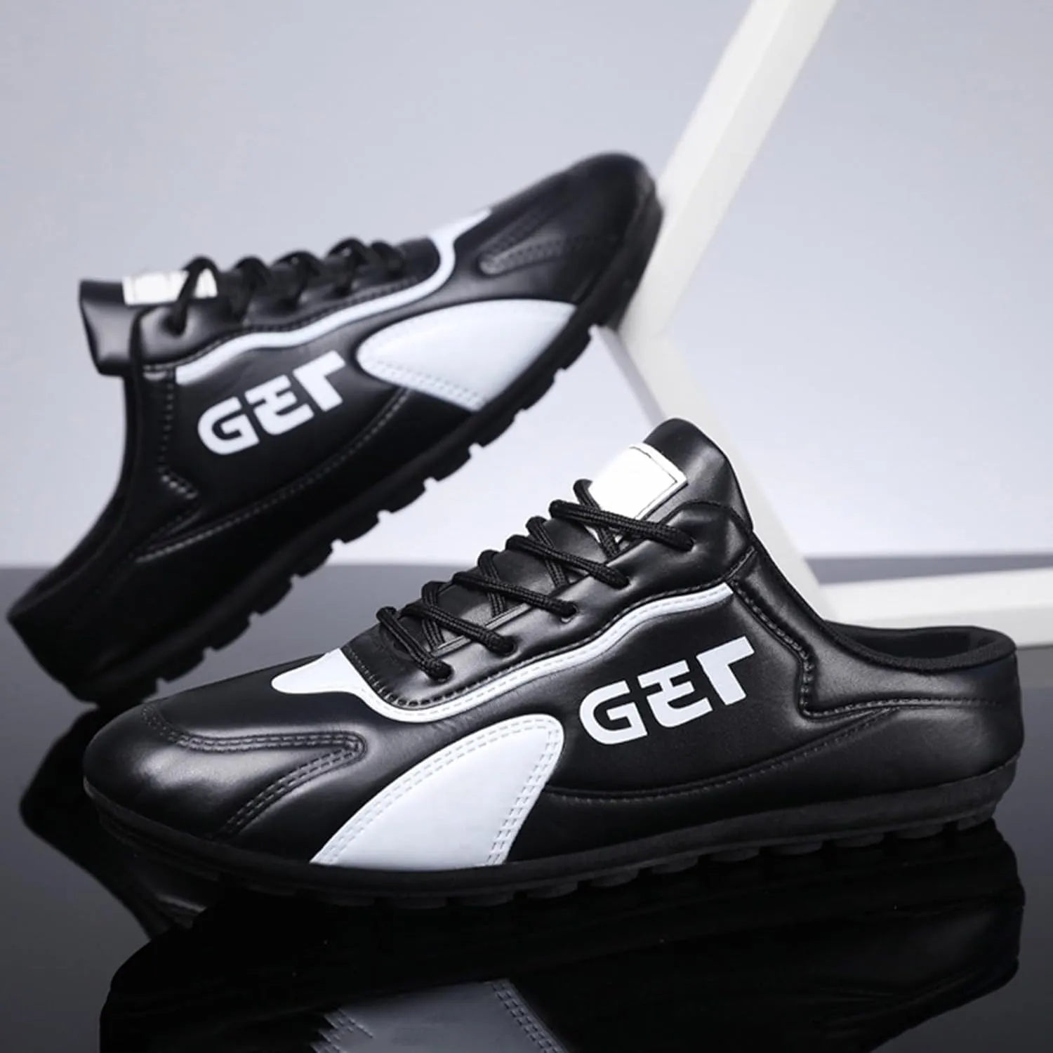 Spring New Men's Shoes Lazy Slip Ons and Half Slippers Foreign Trade Men's Casual Shoes Casual Shoes for Men Sz8 Mens Dress S