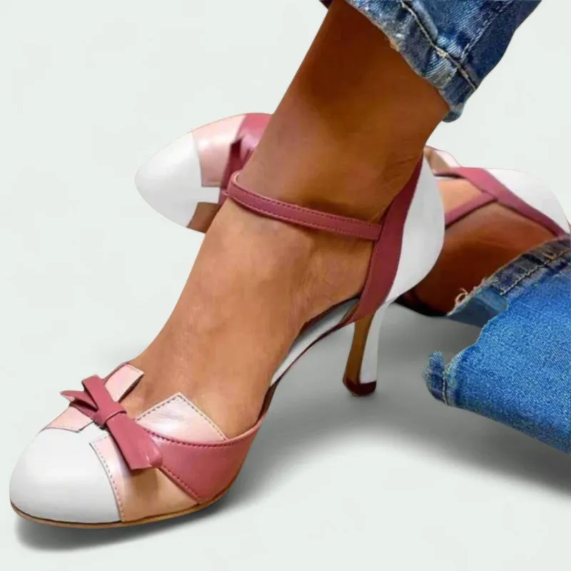 Strazoro | Mid-heel Dress Shoes with Ankle Strap and Closed Toe (Women)