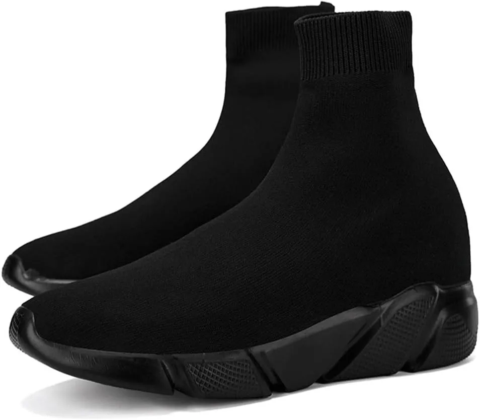 SUNROLAN Fashion Lightweight Sock Sneakers for Women Athletic Running Shoes Breathable Walking Shoes