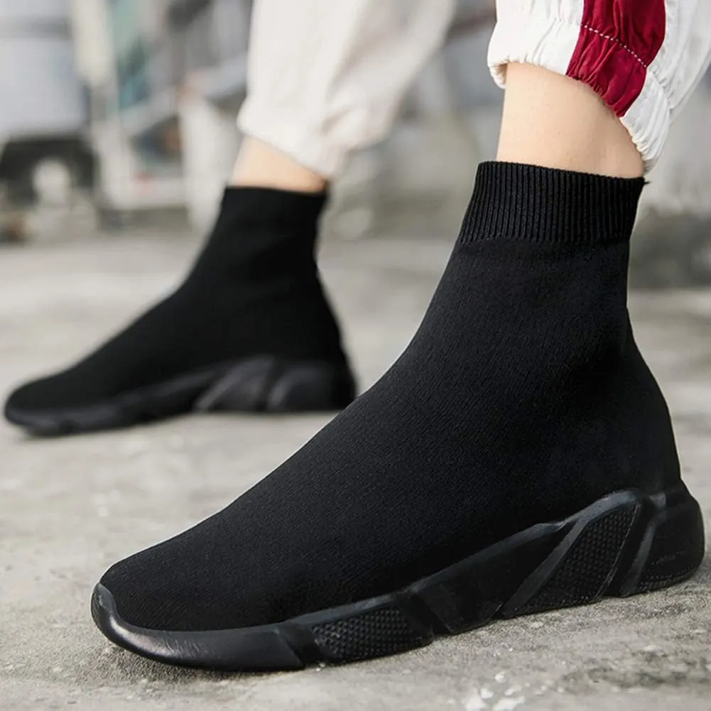 SUNROLAN Fashion Lightweight Sock Sneakers for Women Athletic Running Shoes Breathable Walking Shoes