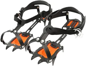 SUPVOX 1set Outdoor Non- Shoe Cover Crampons for Activities Lightweight Portable Ice Grippers for Hiking Fishing Shoveling Easy to