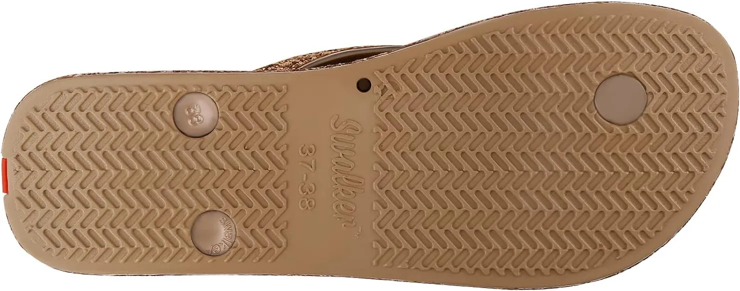 Swalker Glitter Women's Flip Flop Sandal in Recycle Materials