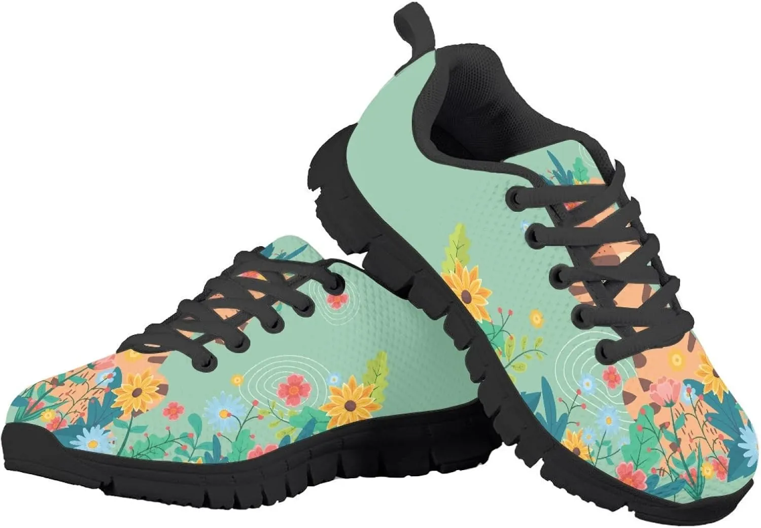 SYtrade Kids Girls Lightweight Tennis Running Sports Athletic Sneakers Lace-Up Shoes