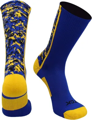 TCK Athletic Crew Socks Digital Camo Football Basketball Lacrosse