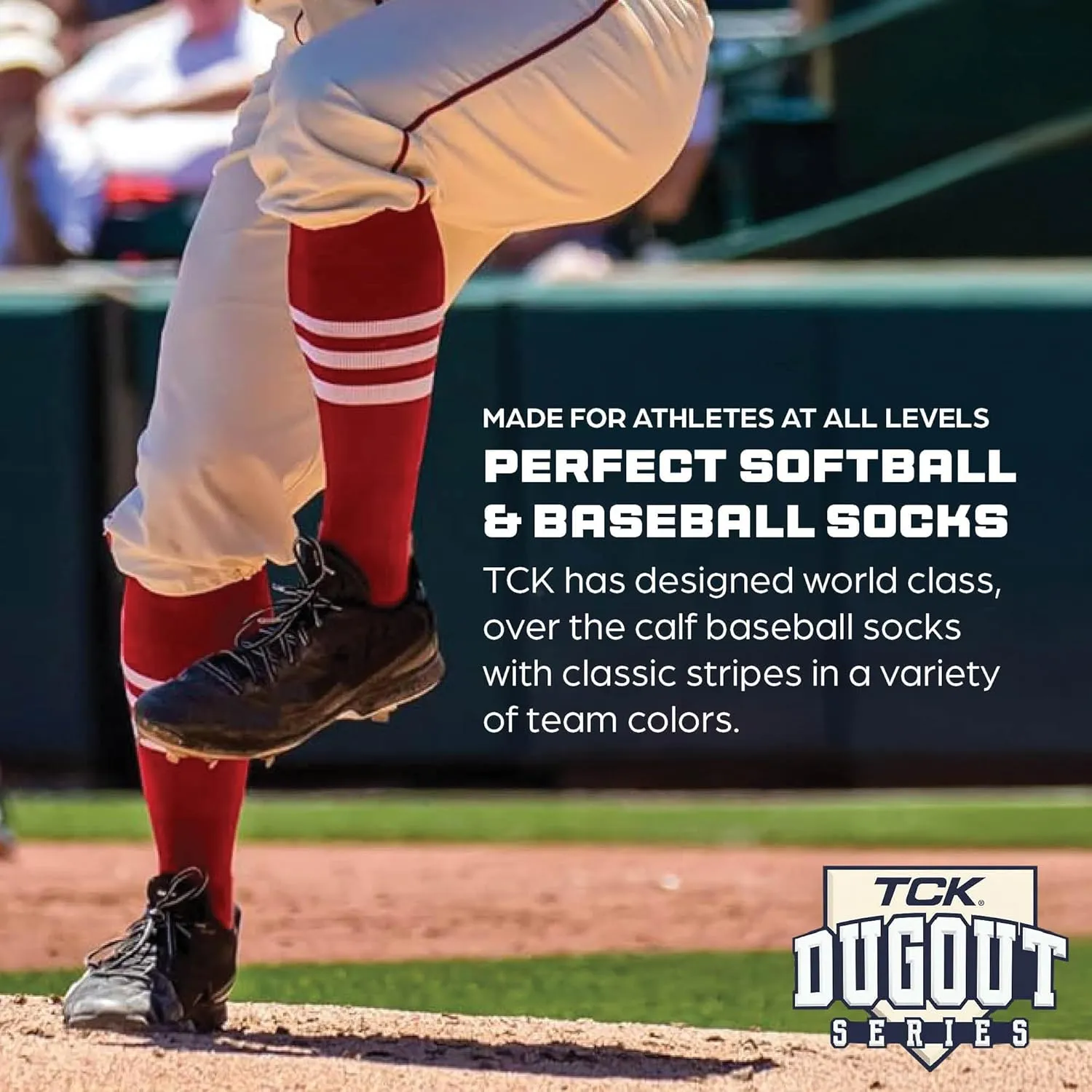 TCK Elite Performance Baseball Socks Dugout Softball Mens Womens