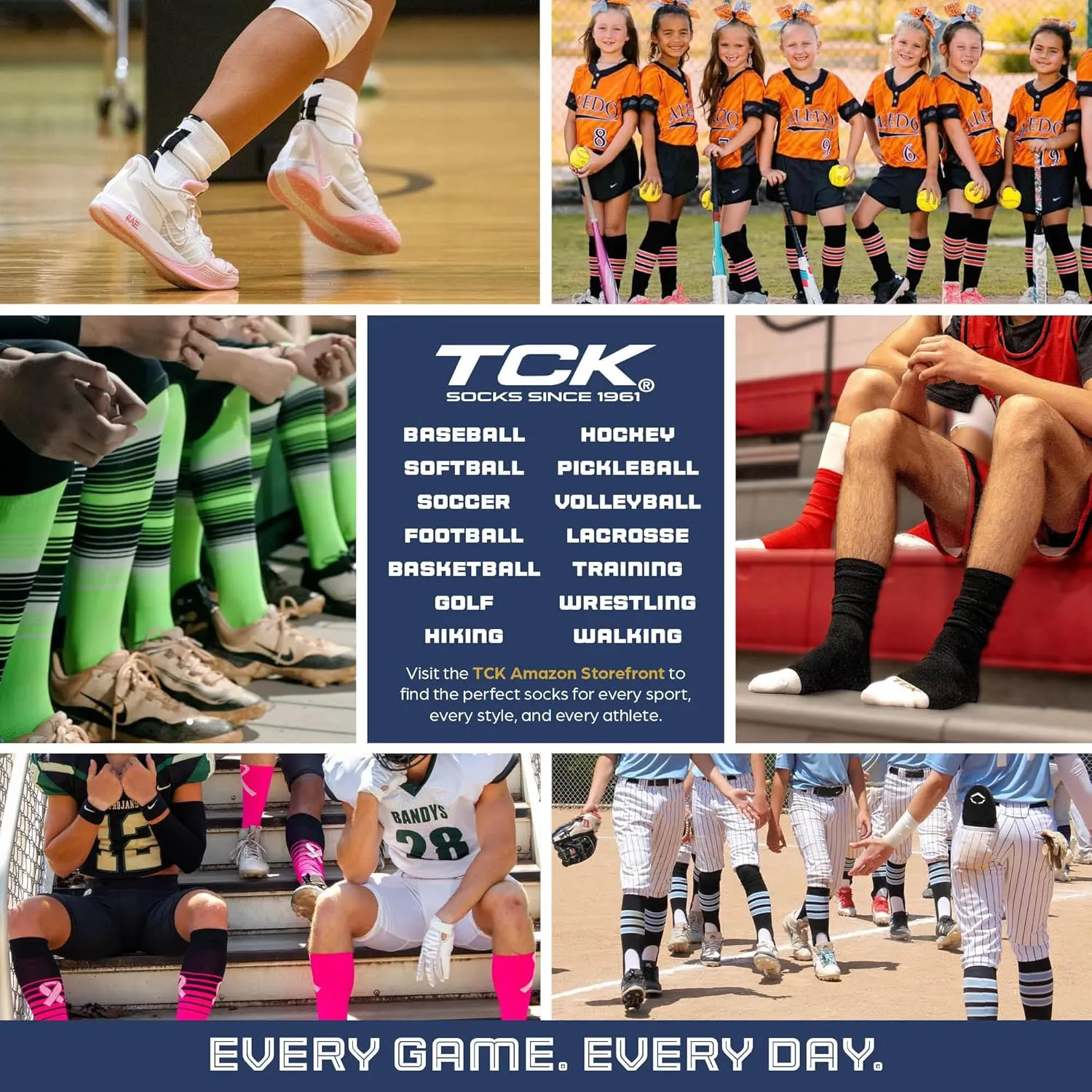 TCK Elite Performance Baseball Socks Dugout Softball Mens Womens