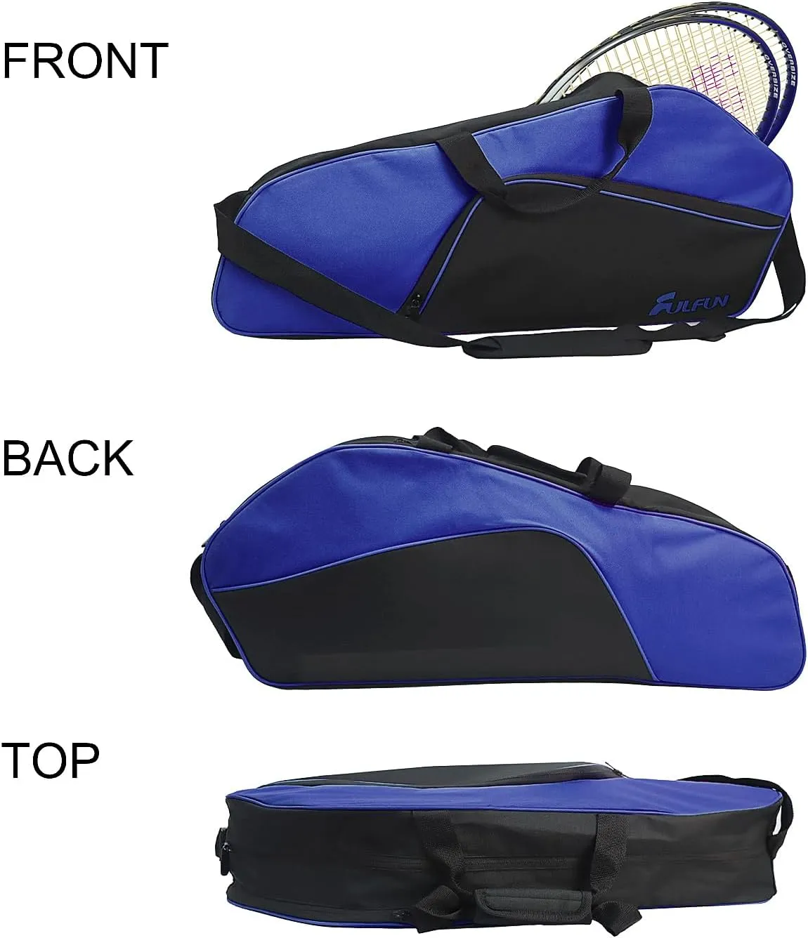 Tennis Bag with Shoe Compartment,Lightweight Badminton Bag, Design for Men, Women Navy