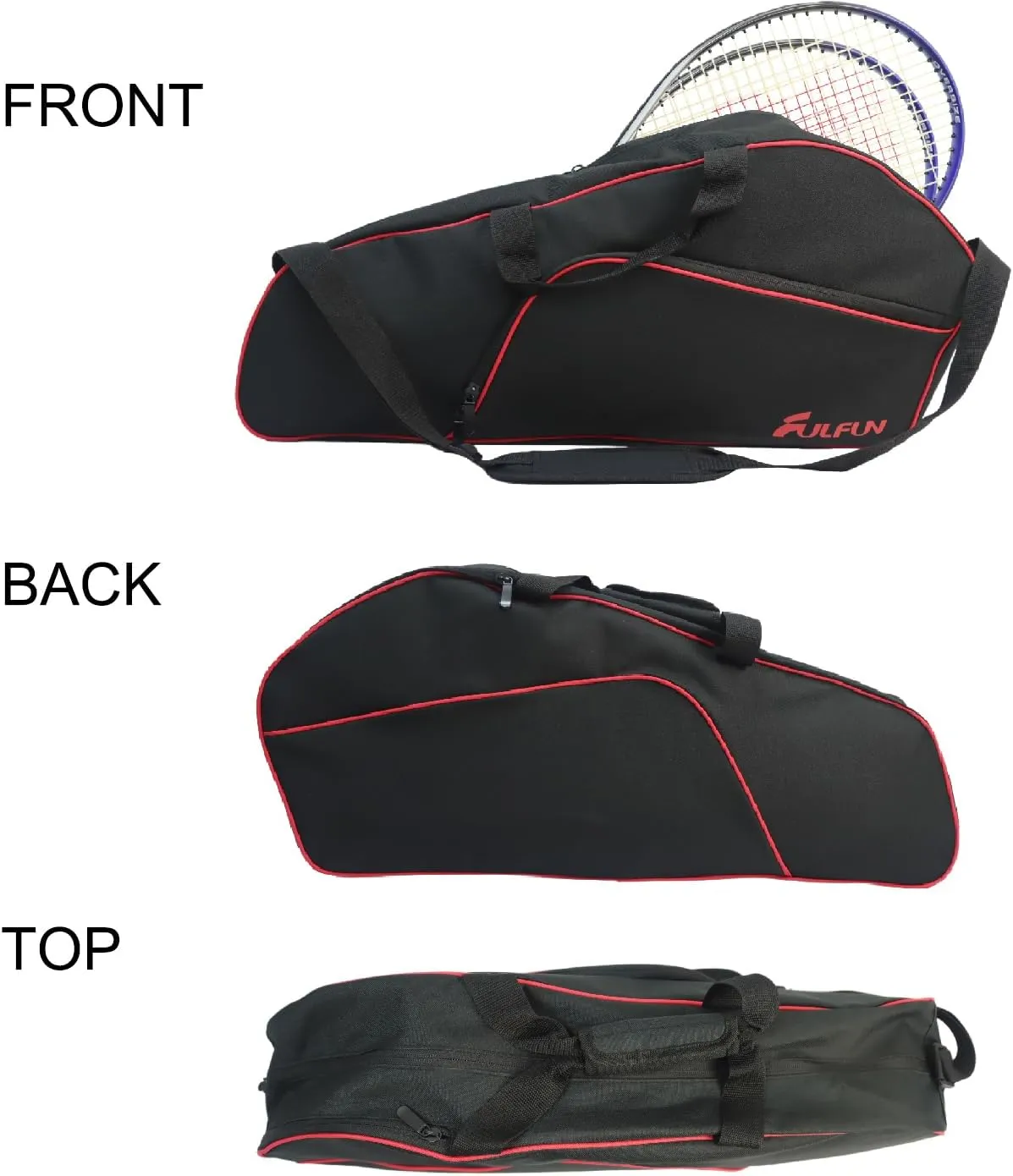 Tennis Bag with Shoe Compartment,Lightweight Badminton Bag, Design for Men, Women Navy