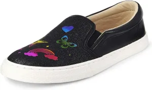 The Children's Place Girl's Unicorn Slip on Sneakers Slipper