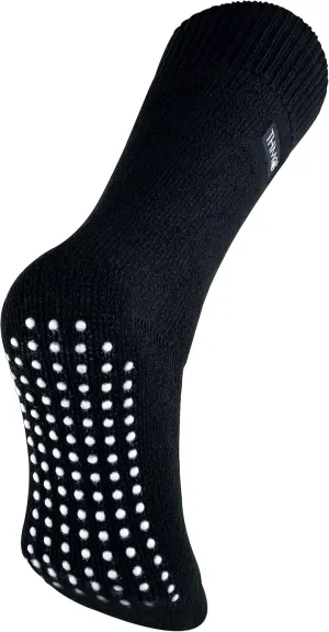 THMO - Mens Indoor Non Skid Winter Fleece Thermal Slipper Socks with Grippers