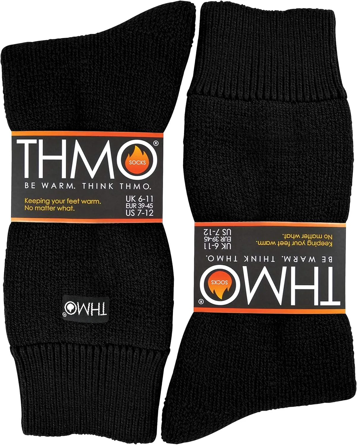 THMO - Mens Indoor Non Skid Winter Fleece Thermal Slipper Socks with Grippers
