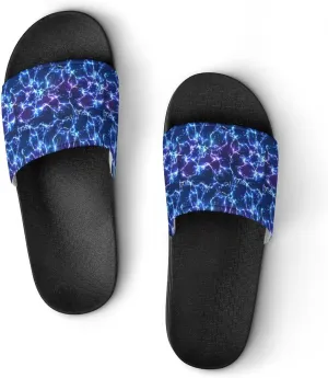 Thunder And Lightning Men's And Women's Outdoor Beach Slippers PVC Slippers Sandals Comfortable Shower Shoes 39 (245mm)