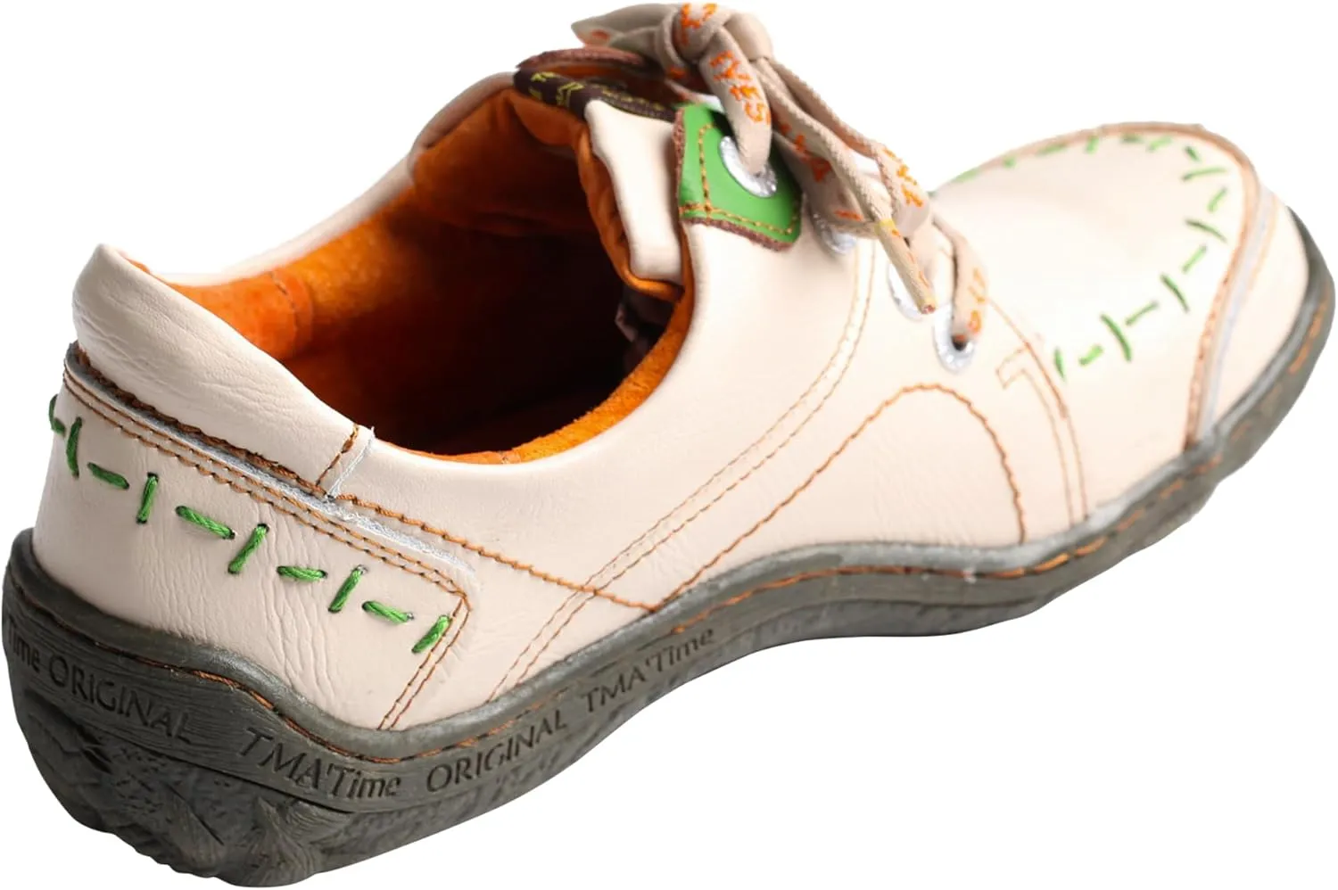 TMA EYES Women 's Hand Stitched Leather Walking Shoes