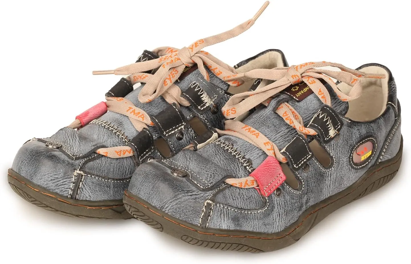 TMA EYES Women's Patchwork Leather Walking Sandal Shoes