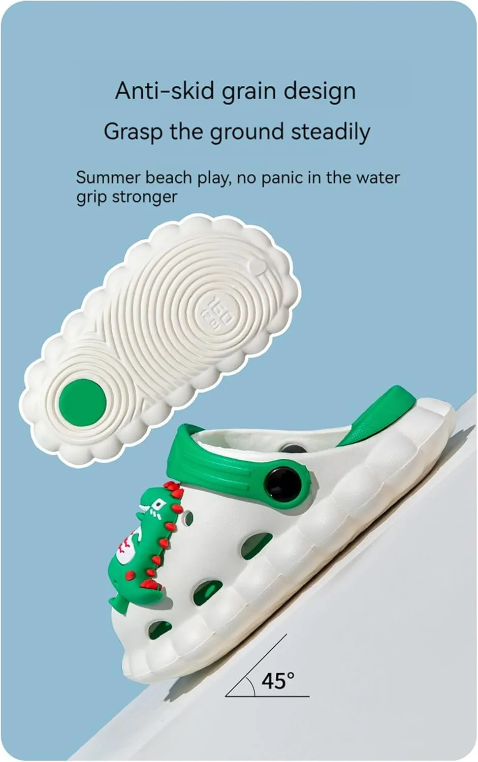 Toddler Kids Girls Boys Cartoon Garden Shoes Slipper Slides Lightweight Outdoor Indoor Infant Children Beach Pool Sandals 1/2 Pairs