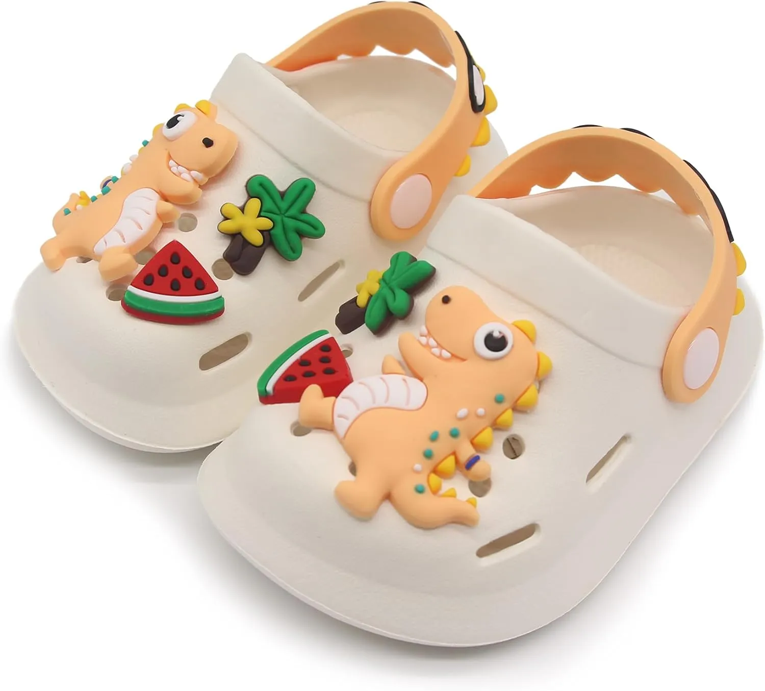 Toddler Shoes Little Kid Clogs Slide Sandals for 0-8yrs Kids Unisex Girls Shoes and Boys Shoes Garden Shoes Cartoon Slides Slip-Resistance Sandals Beach Slippers