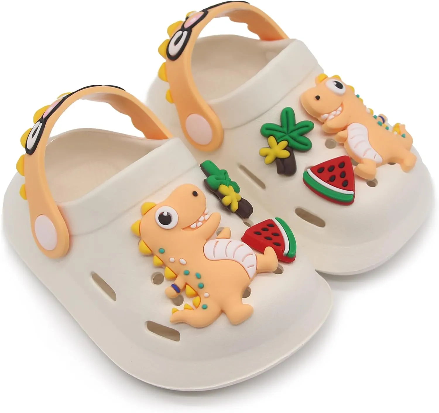 Toddler Shoes Little Kid Clogs Slide Sandals for 0-8yrs Kids Unisex Girls Shoes and Boys Shoes Garden Shoes Cartoon Slides Slip-Resistance Sandals Beach Slippers