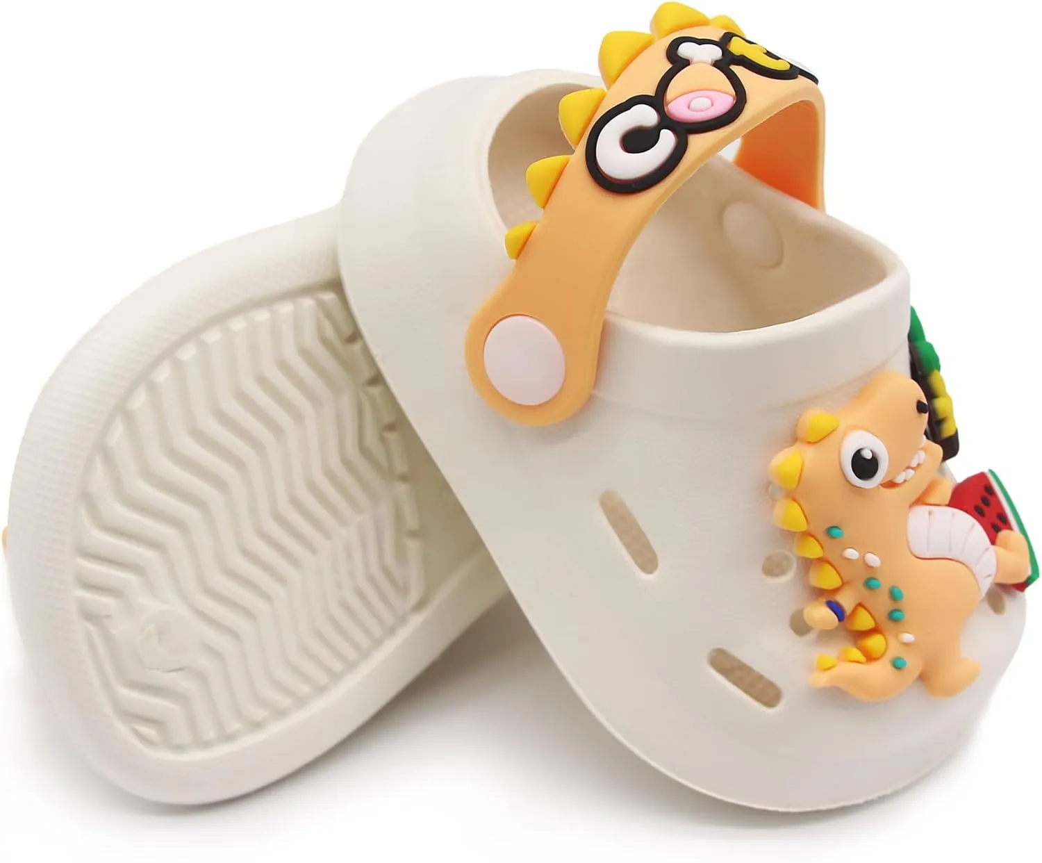 Toddler Shoes Little Kid Clogs Slide Sandals for 0-8yrs Kids Unisex Girls Shoes and Boys Shoes Garden Shoes Cartoon Slides Slip-Resistance Sandals Beach Slippers