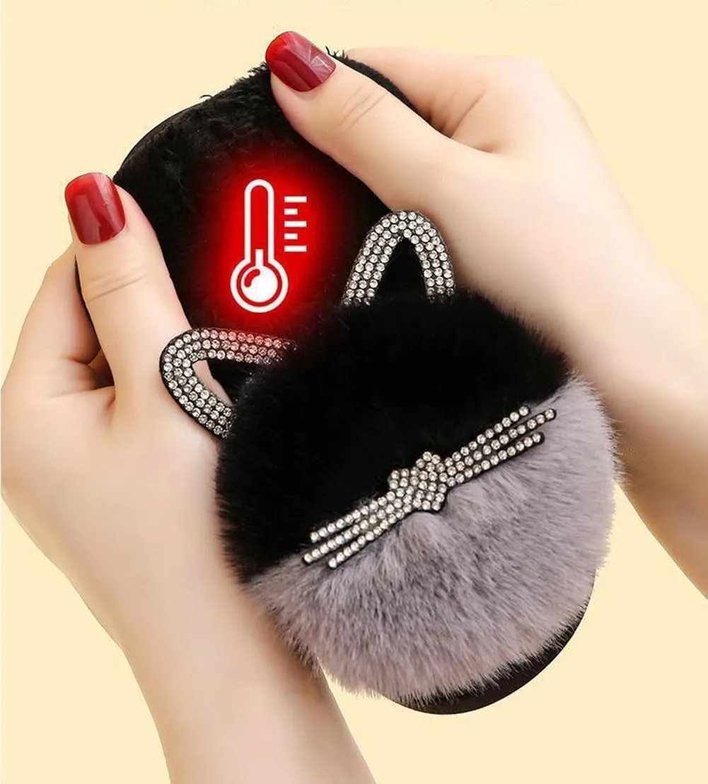 Toddler Slippers Fuzzy Girls Kids Slippers Cute Cat House Slipper Fluffy Slipper Cartoon Plush Slipper Winter Warm Kids Shoes, F-GY-CTX020