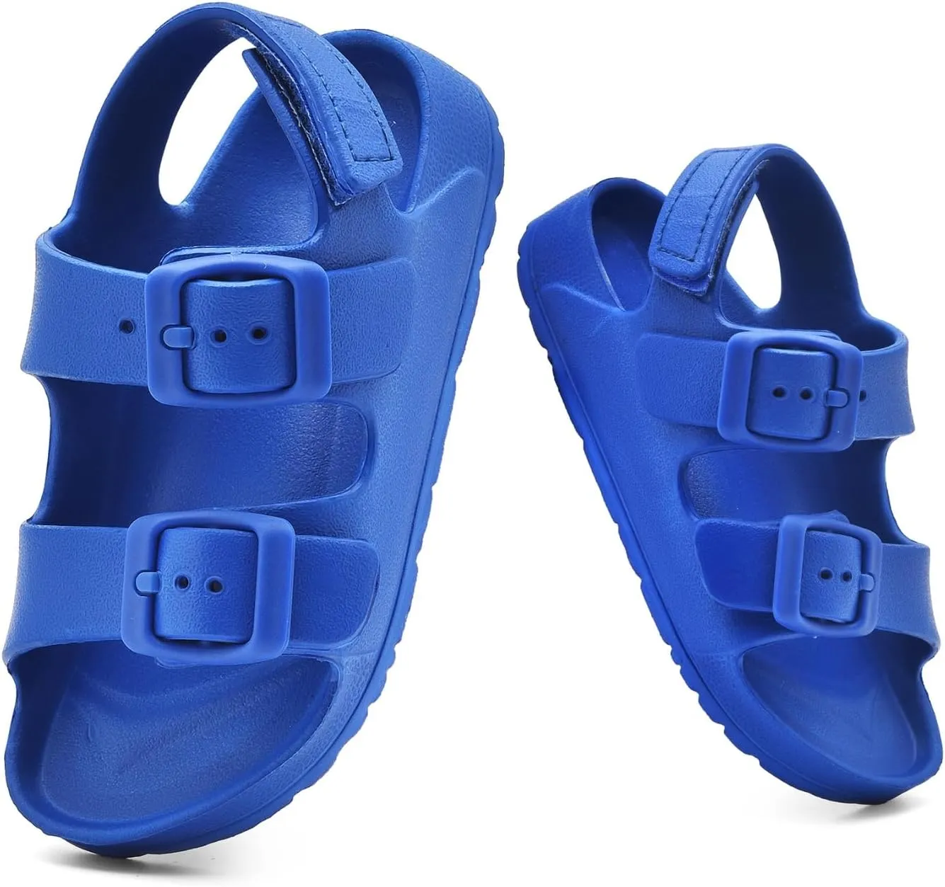 Toddler Unisex Adjustable Buckle Sandals – Comfortable Open Toe Beach & Pool Shoes for Boys & Girls with Back Strap
