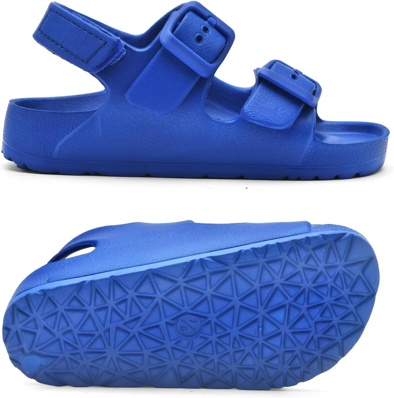 Toddler Unisex Adjustable Buckle Sandals – Comfortable Open Toe Beach & Pool Shoes for Boys & Girls with Back Strap