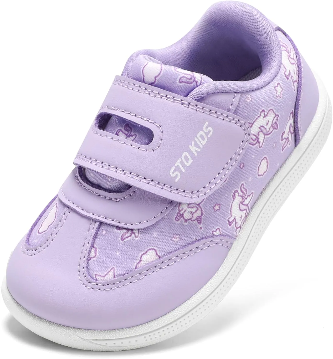 Toddler Wide Toe Box Shoes: Boys Barefoot Shoe Girl Sneakers Little Kids Tennis Non-Slip Zero Drop First Walking Breathable Running Athletic School Gym Sneaker