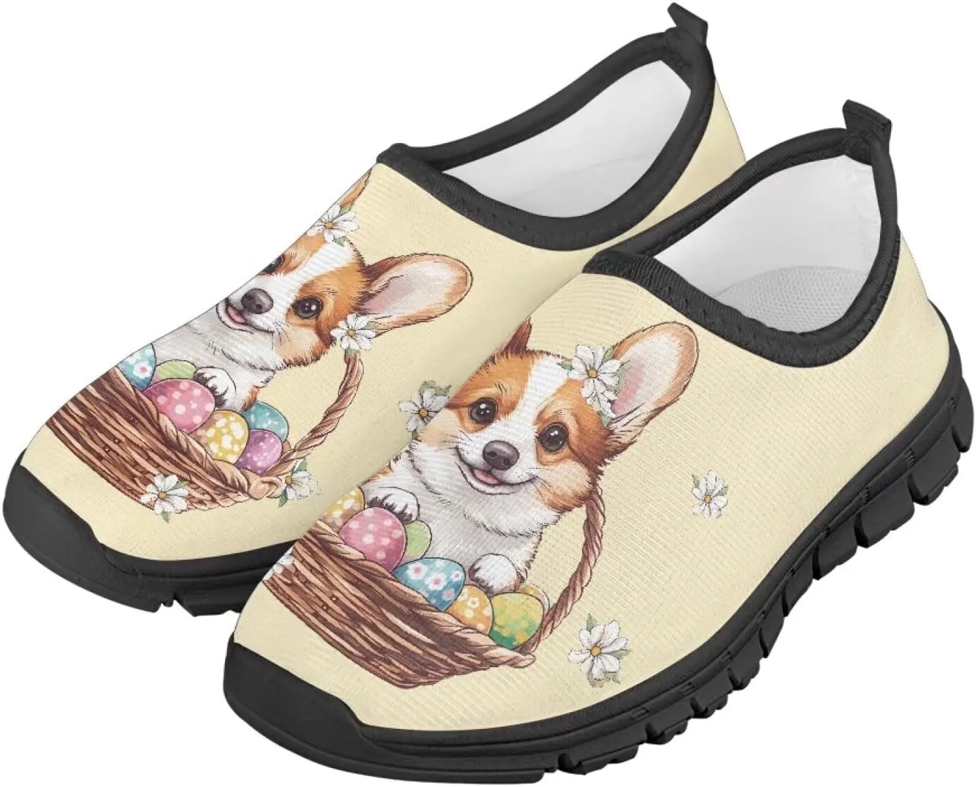 TODIYADDU Girls Easter Shoes Kids Lightweight Mesh Sneakers Casual Athletic Sneaker