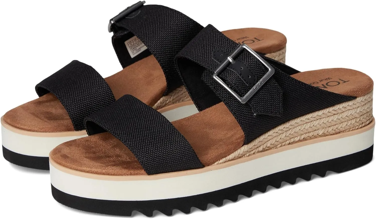 TOMS Women's Diana Mule Bukle Wedge Sandal