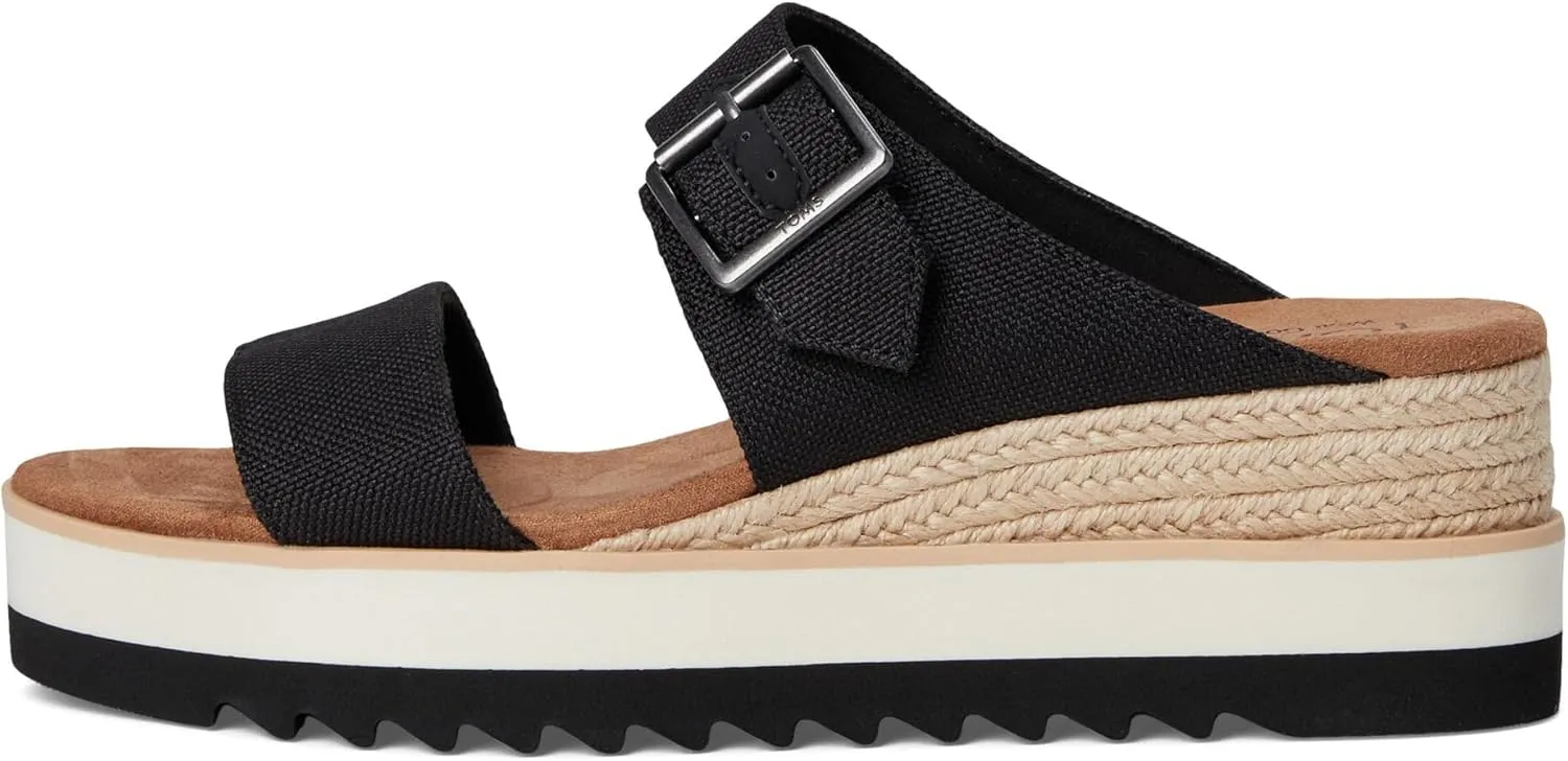 TOMS Women's Diana Mule Bukle Wedge Sandal