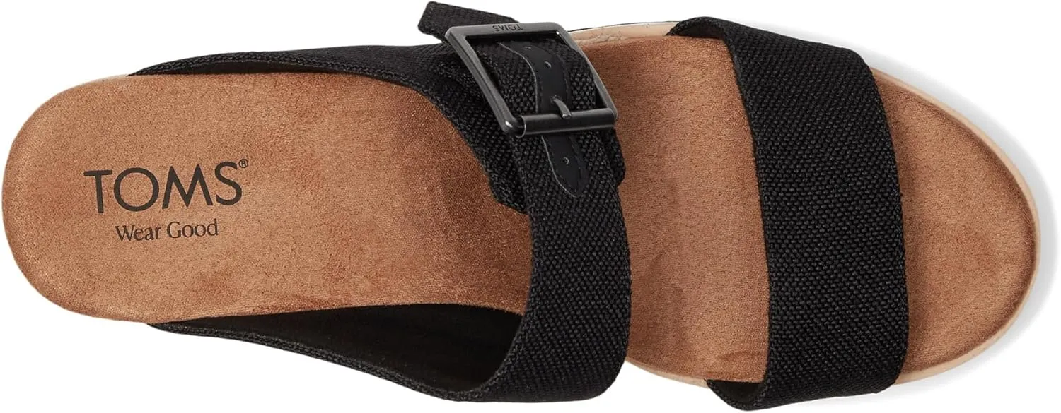 TOMS Women's Diana Mule Bukle Wedge Sandal