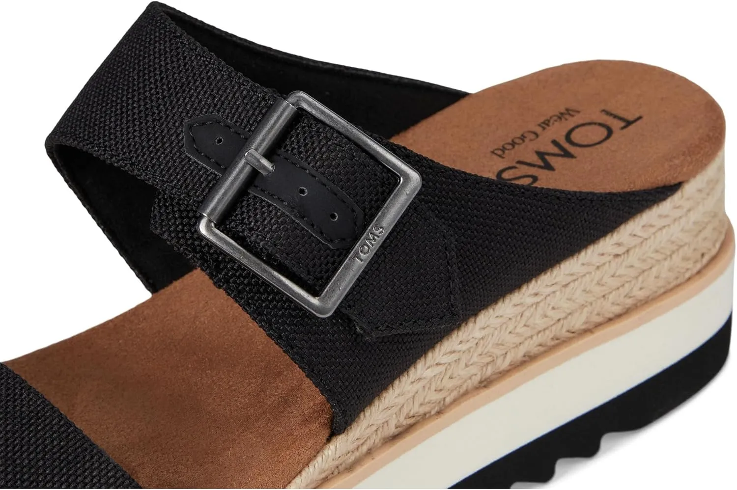 TOMS Women's Diana Mule Bukle Wedge Sandal
