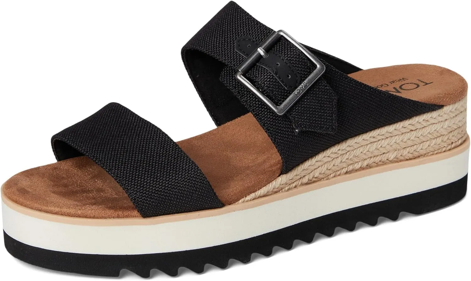 TOMS Women's Diana Mule Bukle Wedge Sandal