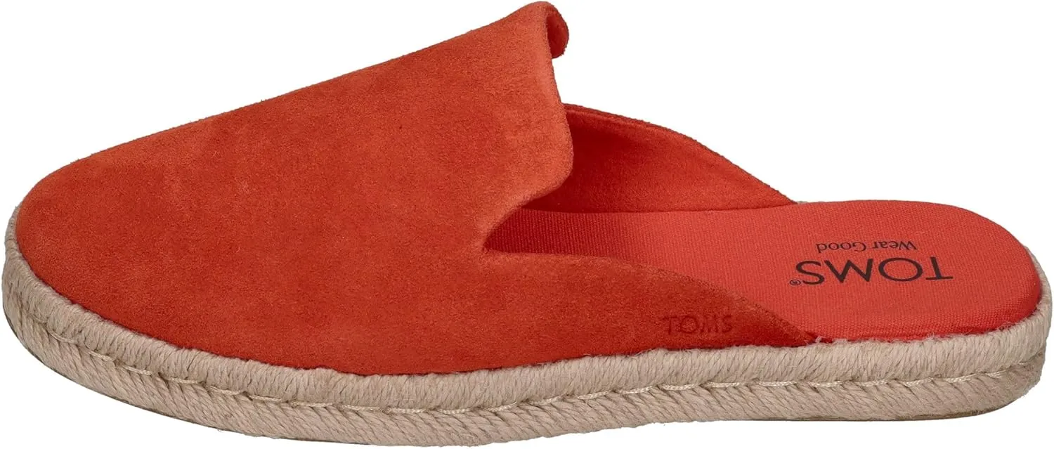 TOMS Womens Santiago Espadrille Mules Flats Casual - Beige