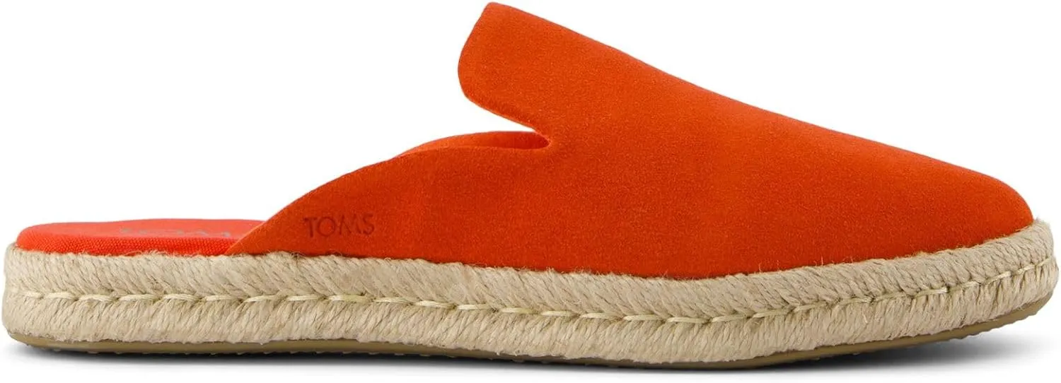 TOMS Womens Santiago Espadrille Mules Flats Casual - Beige