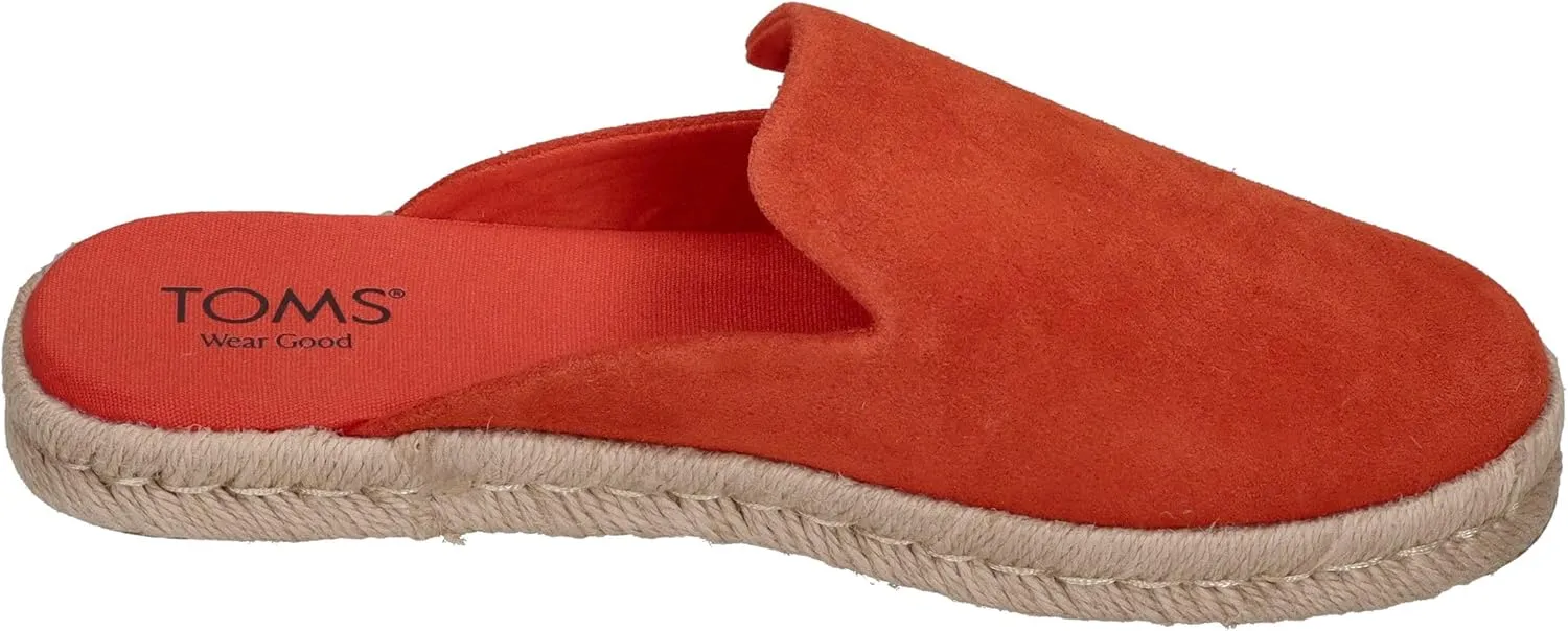 TOMS Womens Santiago Espadrille Mules Flats Casual - Beige