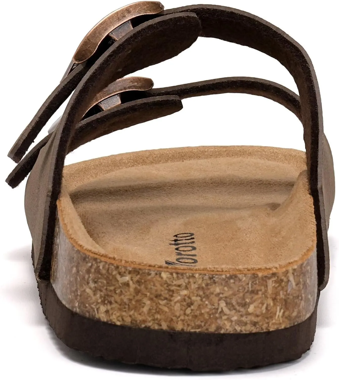 Torotto Kids Sandals Boys Girls Slide Summer Non-slip Cork Glitter Toddler Slippers with Adjustable Straps for Indoor & Outdoor