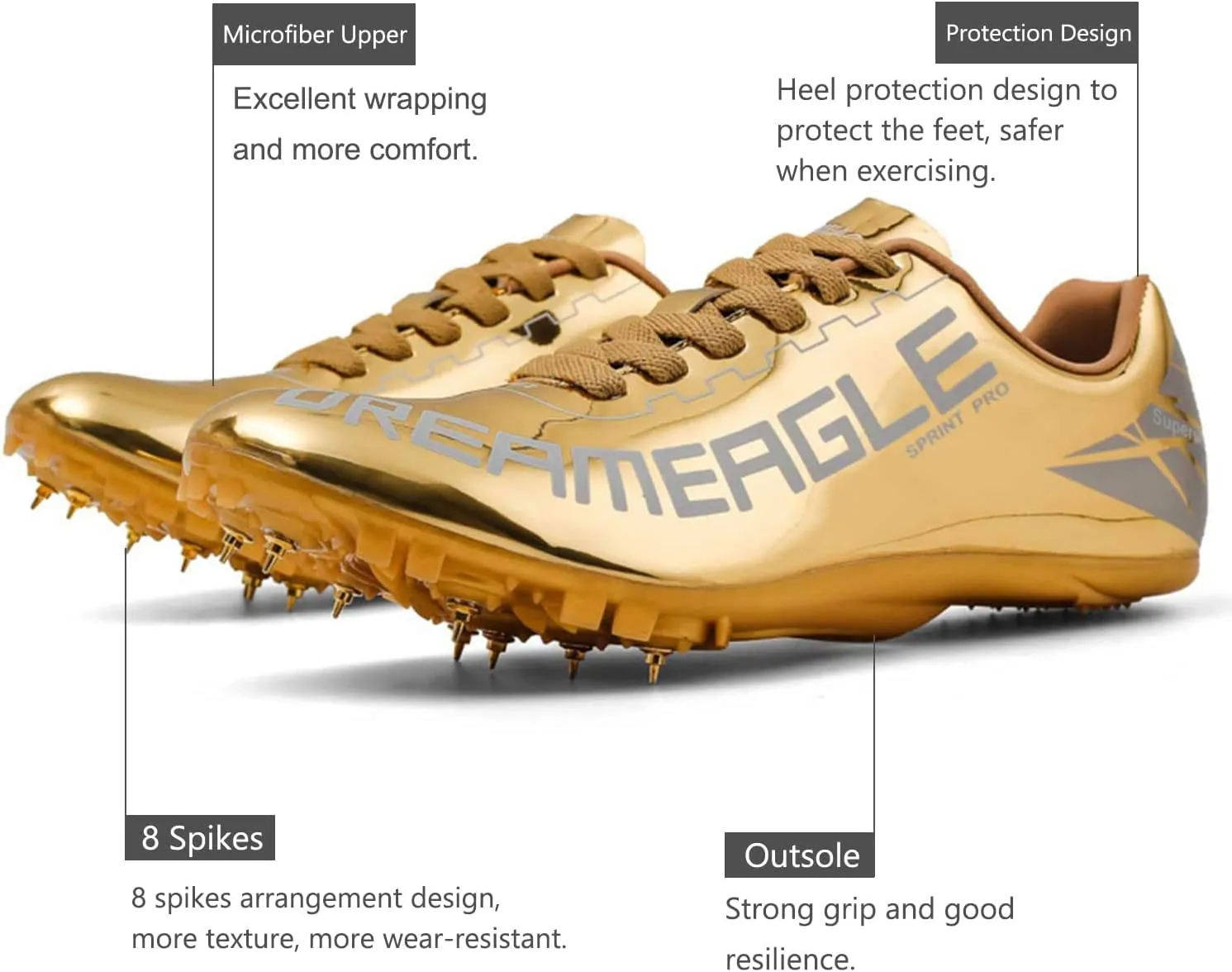 Track Shoes Spikes Mens Womens Mesh Breathable Athletics Sprint Racing Running Nail Sneaker Track and Field Shoes Boys Girls
