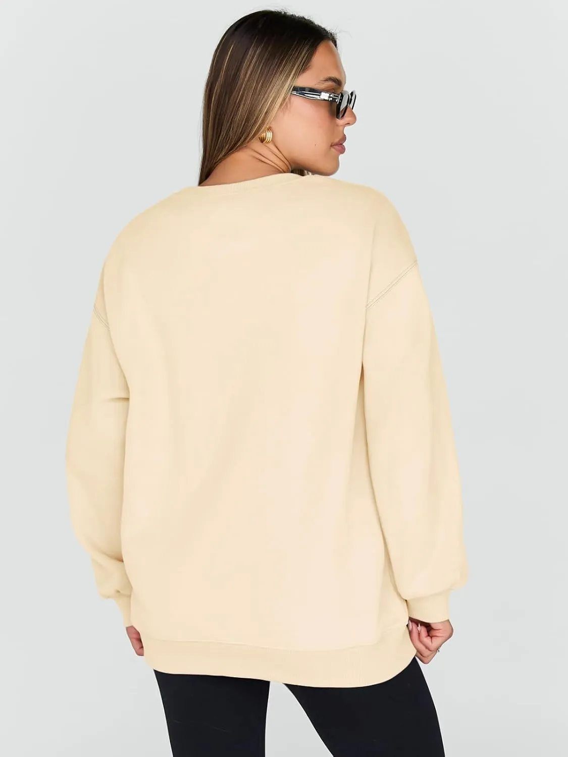 Trendy Queen Sweatshirts for Women Hoodies Oversized Crewneck Tops Sweaters Comfy Fall Winter Outfits Clothes 2025 Fashion