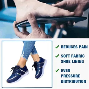 TROONZ Women Fashion Trainers, Casual Mesh Sneakers, Breathable Sport Shoes, Canvas - White||8.5