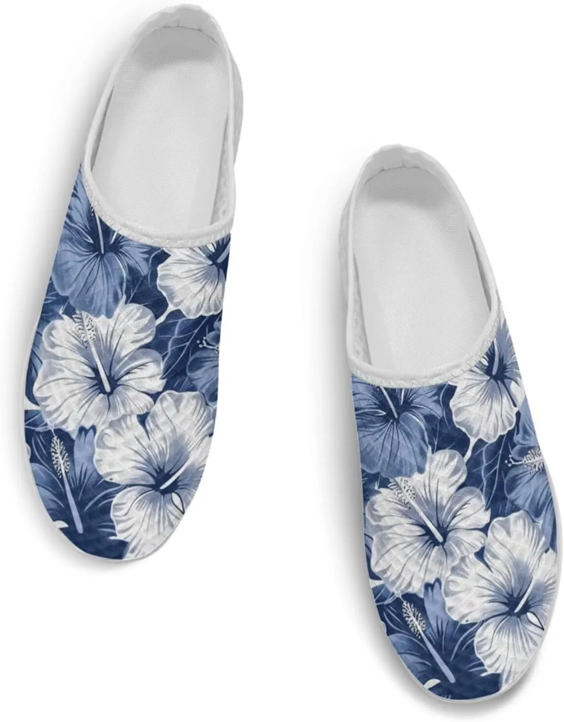 Tropical Flora Women's Arch Support Mule Garden Shoes Slip On Loafers Breathable Summer Barefoot Walking Flat