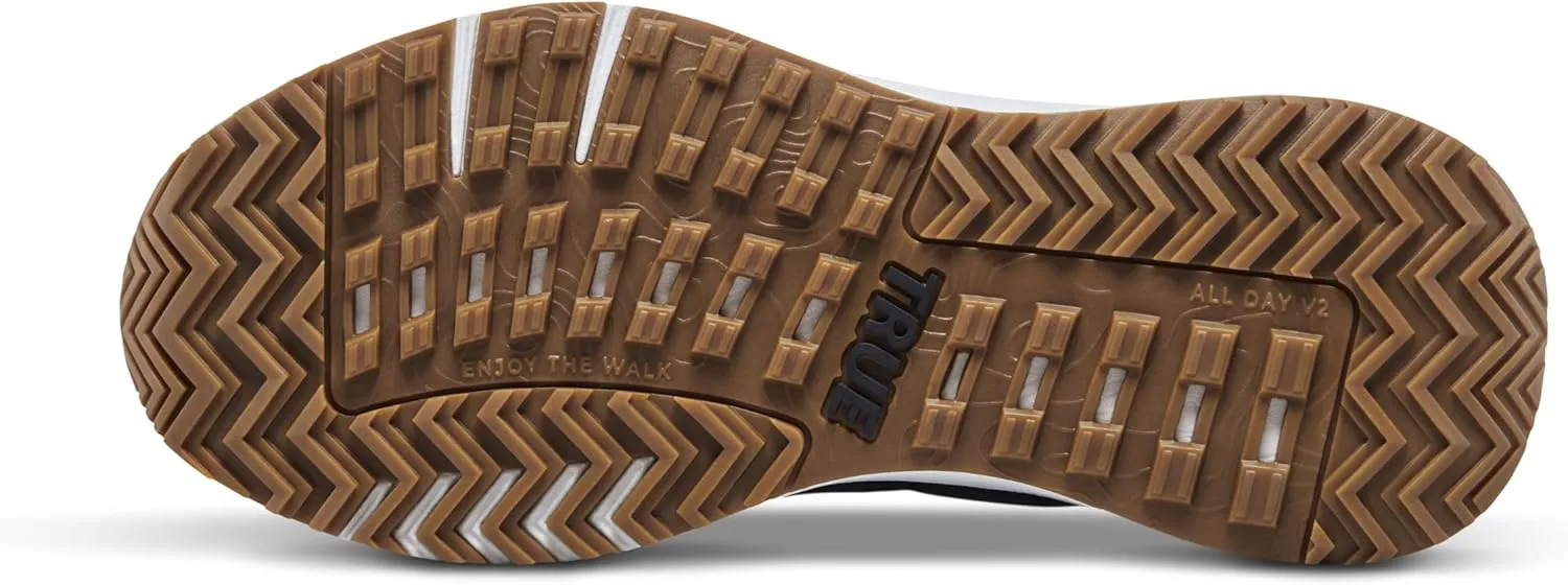 TRUE Linkswear Men’s All Day Ripstop V2 Golf Shoes – Comfortable, Lightweight, Durable Ripstop Upper, Water-Resistant