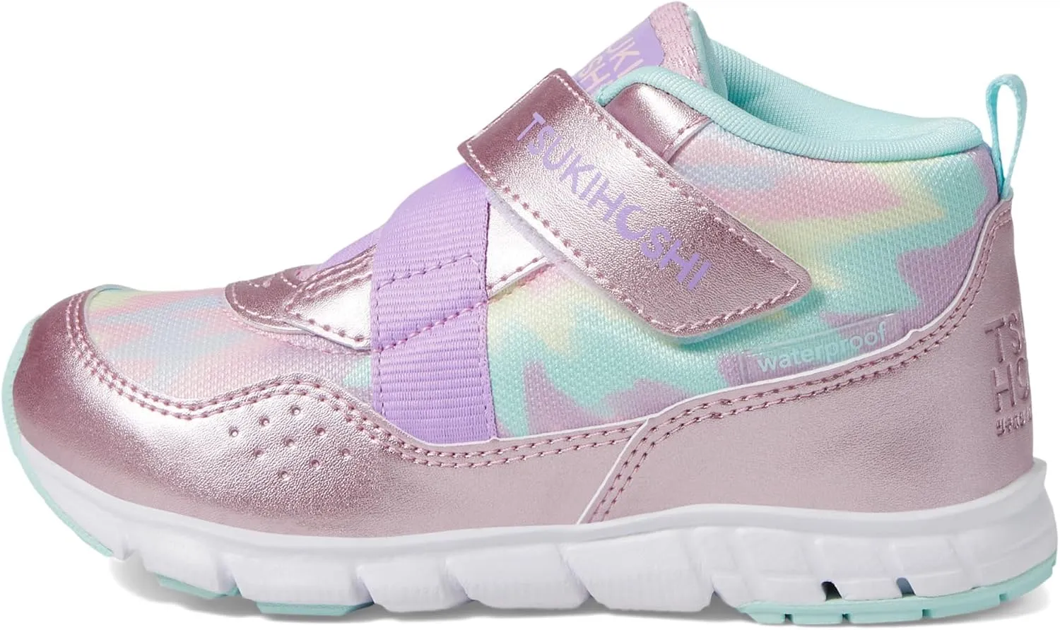 TSUKIHOSHI 7510 Tokyo Waterproof Strap-Closure Machine-Washable Child Sneaker Shoe with Wide Toe Box and Slip-Resistant, Non-Marking Outsole - for Toddlers and Little Kids, Ages 1-8