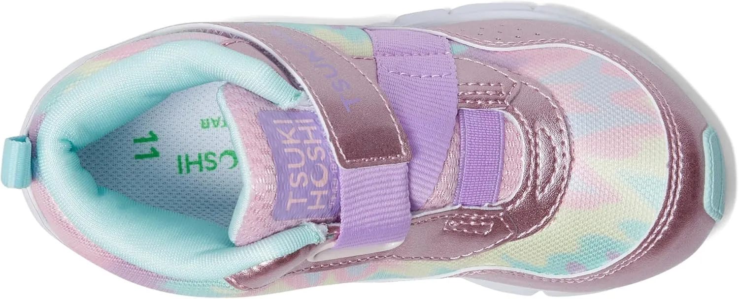 TSUKIHOSHI 7510 Tokyo Waterproof Strap-Closure Machine-Washable Child Sneaker Shoe with Wide Toe Box and Slip-Resistant, Non-Marking Outsole - for Toddlers and Little Kids, Ages 1-8