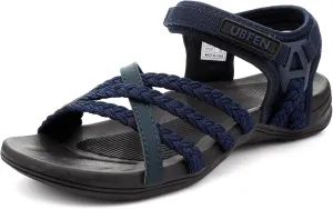 UBFEN Womens Hiking Sandals Sport Walking Adjustable Hook Ankle Straps Comfortable Outdoor Beach Athletic Shoes