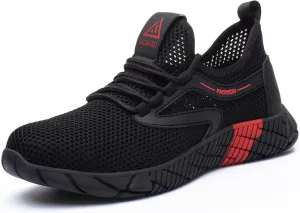 UCAYALI Men's Women's Safety Shoes Steel Toe Work Sneakers Breathable Lightweight Construction Shoes Mesh