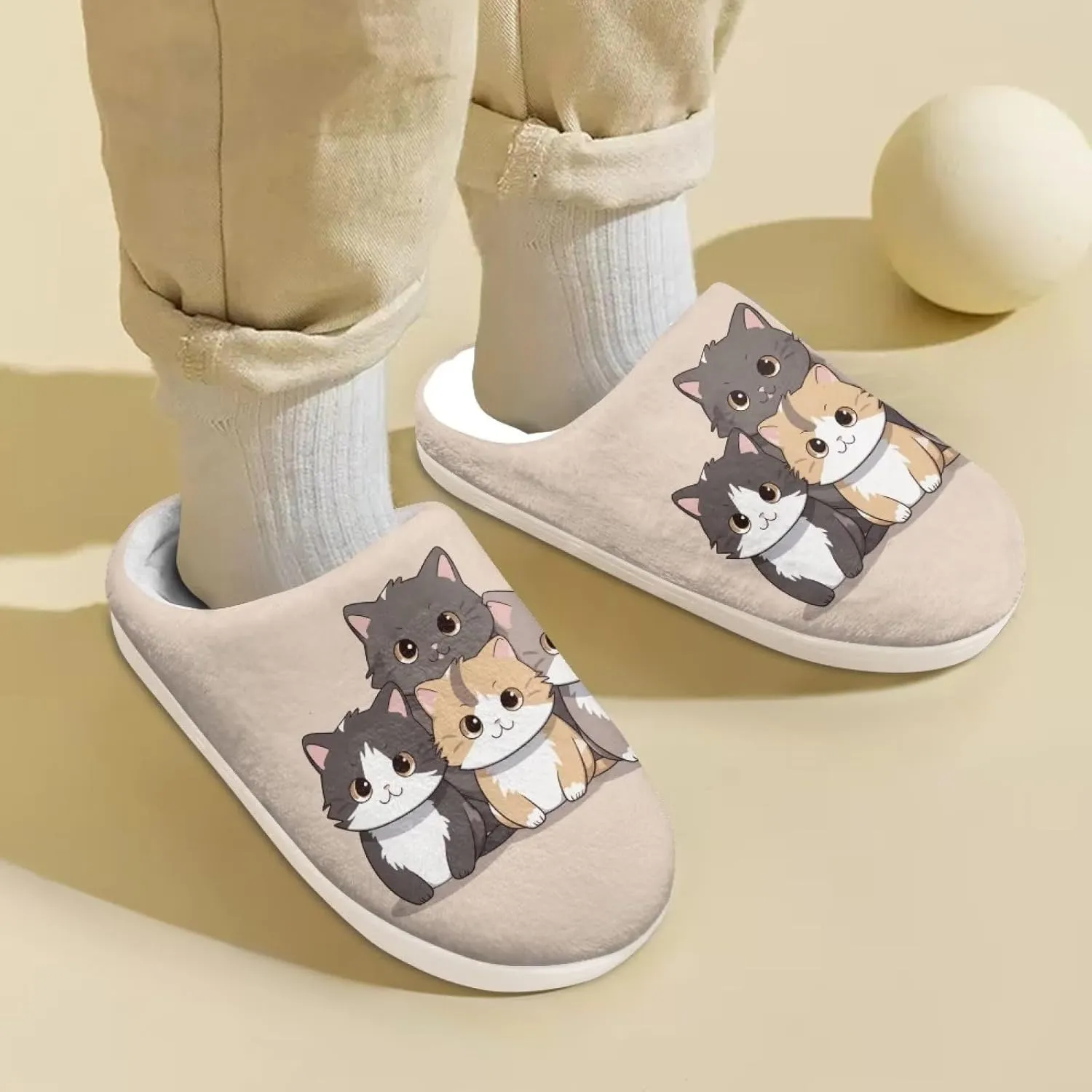 Upetstory Girls Boys Warm Slipper Winter House Slippers for Kids Size 9-14.5